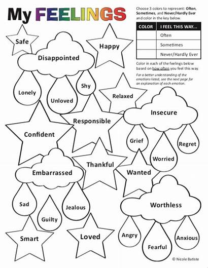 Therapy Emotions Coping Skills Worksheets Activities Feelings