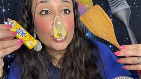 Asmr Gum Chewing And Blowing Juicy Fruit Bubblegum While Eating Your Face Role Play