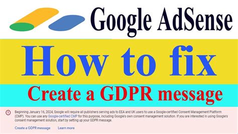 Create Gdpr Message How To Create Gdpr Message On Adsense In Bangla