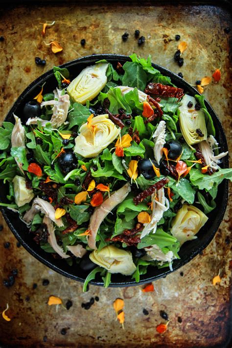 Whisk lemon juice, sumac, honey, garlic and salt in a large bowl. Sicilian Chicken Arugula Salad - Heather Christo