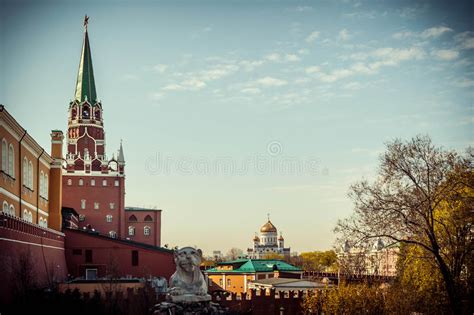 Moscow Kremlin And Christ The Savior Cathedral Editorial Photo Image