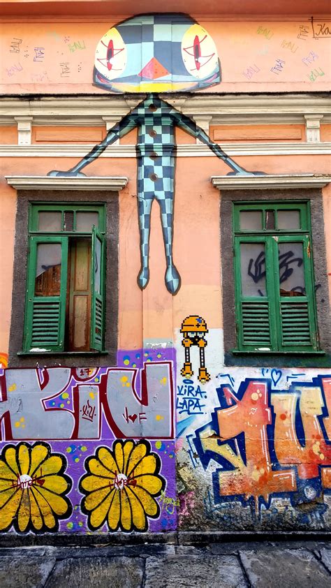 Rio De Janeiro Brasil Street Art And Graffiti From The Lapa