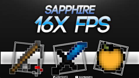 Minecraft Pvp Resource Pack Sapphire 16x Fps Uhckohi Youtube