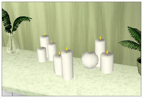 Mod The Sims Set Of Candles