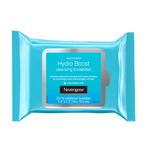 Neutrogena Hydro Boost Face Cleansing And Makeup Remover Towelettes 25