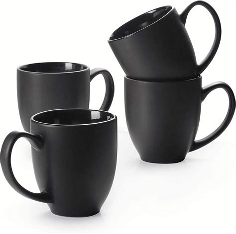 Dowan Coffee Mug Set 16 Oz Coffee Mug Set Of 4 Coffee Mugs With Large