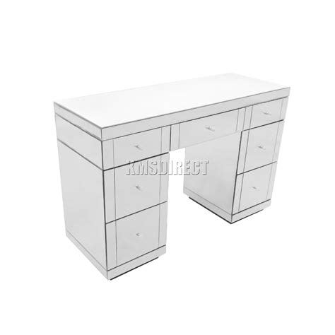 Westwood Mirrored Furniture Glass Dressing Table With Drawer Console Bedroom Ebay