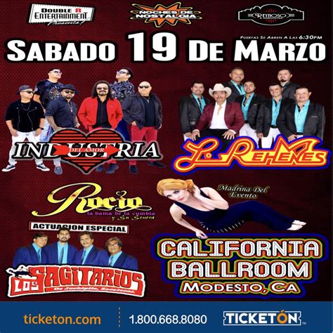Los Rehenes Industria Del Amor California Ballroom Tickets Boletos