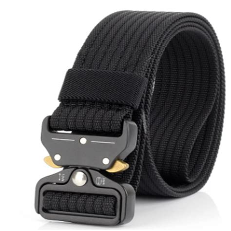 125cm men military automatic buckle belt army style tactical combat hiking nylon casual quality