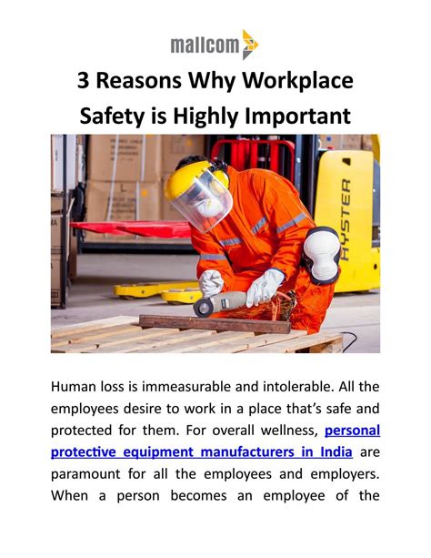 3 Reasons Why Workplace Safety Is Highly Important Workplace Safety