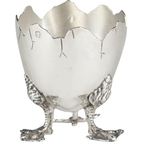 French Sterling Silver Figural Egg Cup, Duck Legs & Feet | Vintage silver, Silver, Sterling silver