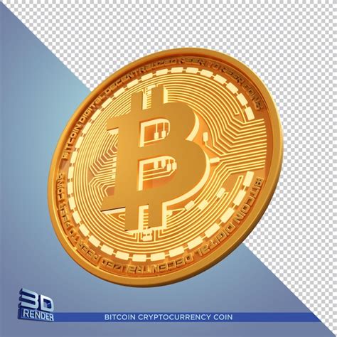 Premium Psd Gold Coin Bitcoin Cryptocurrency 3d Rendering Isolated