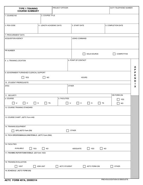 Aetc Form 407a Fill Out Sign Online And Download Fillable Pdf