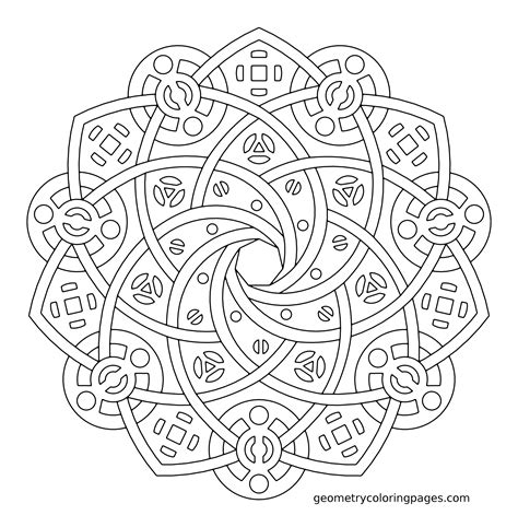 Geometric Coloring Pages For Adults Coloring Home