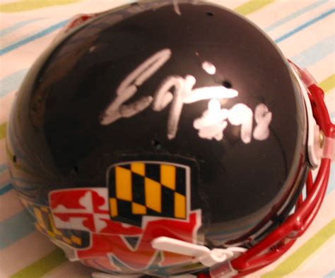 Eric Barton And Eric Hicks Autographed Maryland Terrapins Mini Helmet