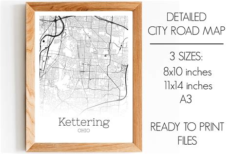 Kettering Ohio City Map Graphic By Svgexpress · Creative Fabrica
