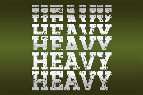 Heavy Font By Wadlen Creative Fabrica