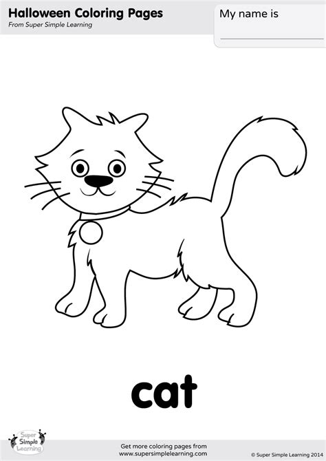 Thinking of making this page about rogu. Cat Coloring Page (1) - Super Simple