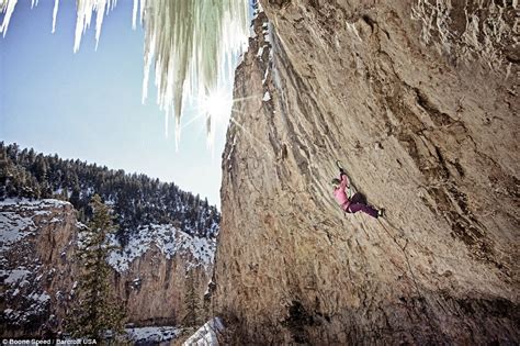 Climbers Edge Perilously Up Frozen Waterfalls Which Could Collapse At
