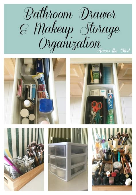Optimize your small bathroom storage with these genius organization tips. Bathroom Drawer and Makeup Storage Organization | Across ...