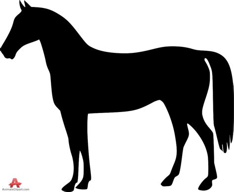 Standing Horse Silhouette Free Clipart Design Download Horse