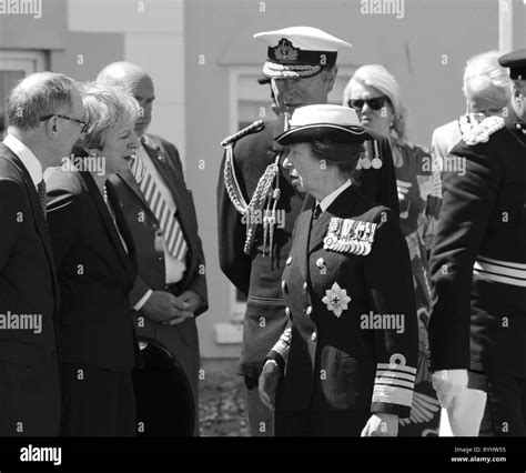 Anne Princess Royal Attending Armed Forces Day Llandudno Wales Uk
