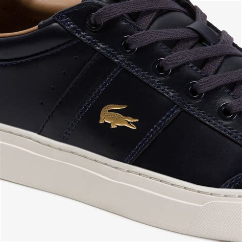 Mens Courtline Leather Sneakers Lacoste