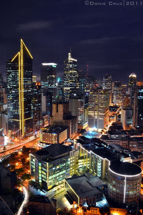 Makati By Night Ayala Avenue In Makati City Is The Premie Flickr