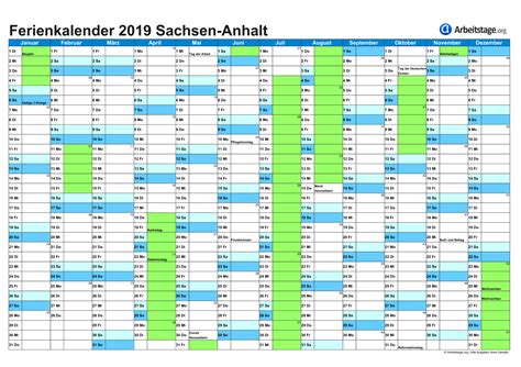 Wir wünschen schöne feiertage und erholsame ferien! Ferien Sachsen-Anhalt 2019, 2020 Ferienkalender mit ...