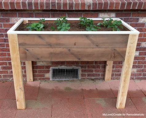 Build An Elevated Planter Box And Save Your Back Tall Planter Boxes