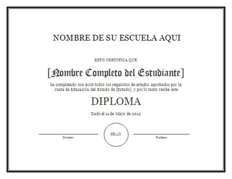 Formato De Diploma Para Imprimir Formato De Diploma Para Imprimir