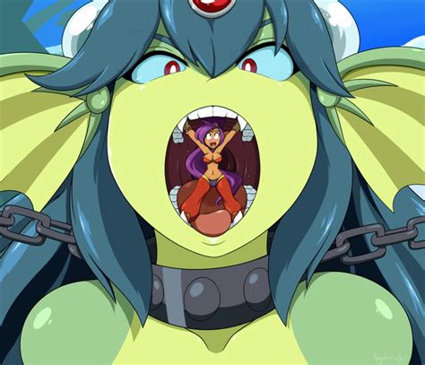 Angelthecatgirl Giga Mermaid Shantae Shantae Half Genie Hero Shantae Series O 2girls