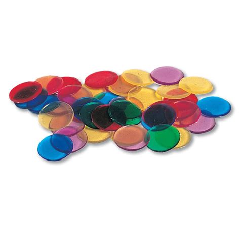 Hand2mind Plastic Transparent Bingo Chips Chips For Games
