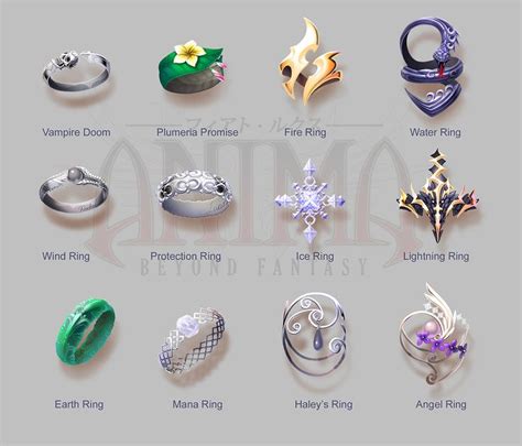 Anima Rings Set 1 By `wen M On Deviantart Weapon Jewelry Art Ring