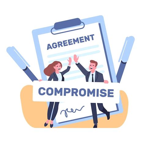 Premium Vector Business Deal Agreement Or Document On Cooperation