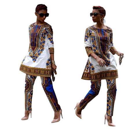 2020 2019 New African Women Clothes Dashiki Rich Bazin Print Casual