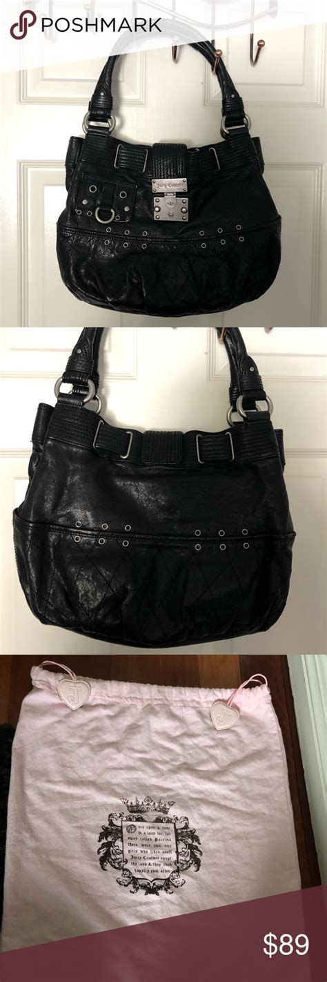 Black Juicy Couture Leather Handbag