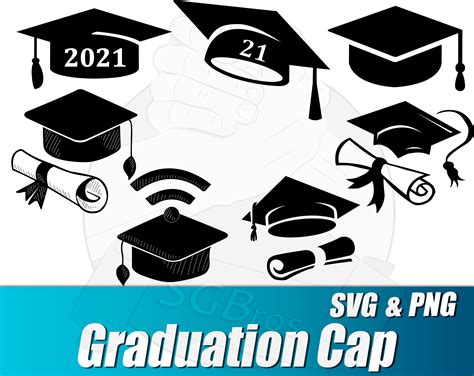 2021 Graduation Cap Svg Clipart Graduation Hat And Tassel For Etsy