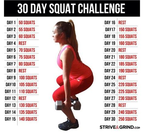 Squats Chalange 30 Day Squat Challenge Squat Challenge 30 Day Squat