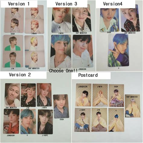 BTS map of the Soul Persona sélectionné Official Photocard 1p K Pop