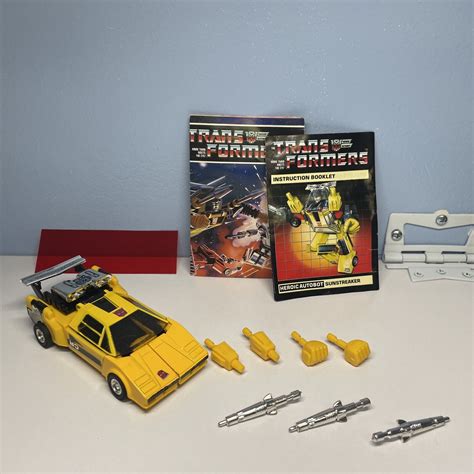 Transformers G1 Sunstreaker 1984 Complete Circle Stamp Pre Rub