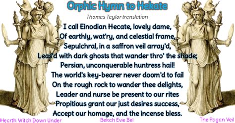 30 Days Of Hekate 27 Hymns To Hekate Bekah Evie Bel