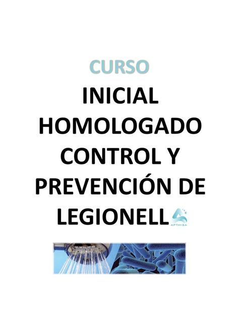 Curso Inicial Control Y Prevención Legionella Apthisa