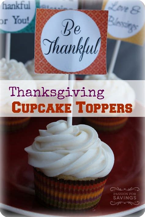 Free Thanksgiving Cupcake Toppers And Free Printable Thanksgiving Place
