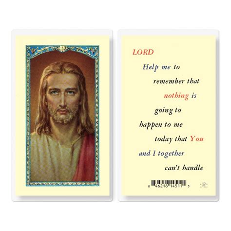 Lord Help Me To Remember Laminated Prayer Card