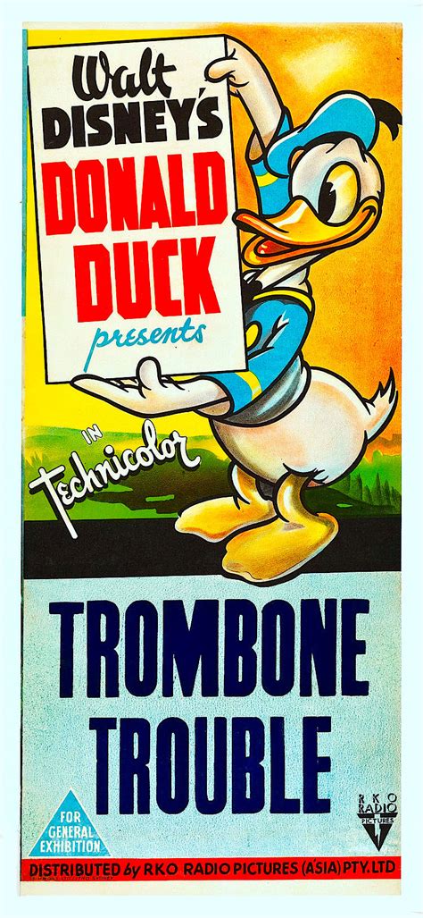 Trombone Trouble Rko 1944 Australian Daybill 13 X 30 ⚓️ With