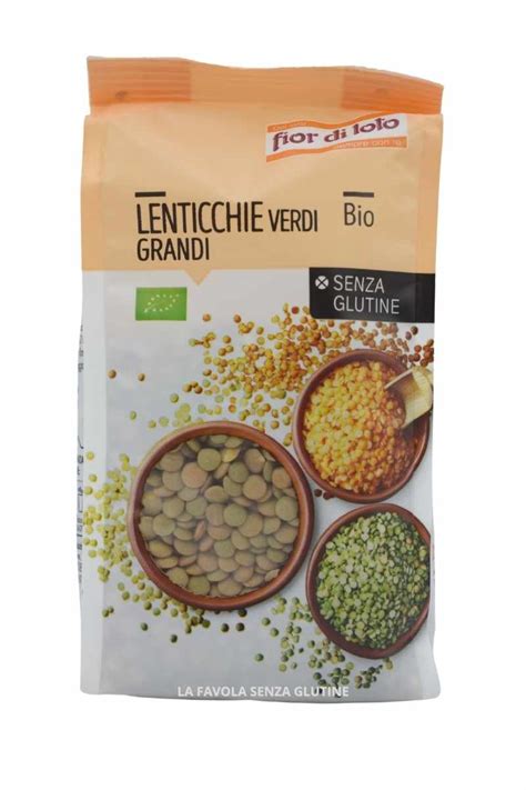 Lenticchie Verdi Bio Gr 400 Fior Di Loto La Favola Senza Glutine