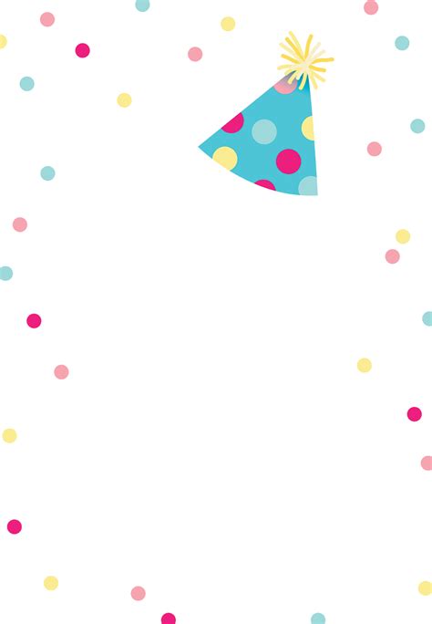 Party Hat Birthday Invitation Template Free Greetings Island