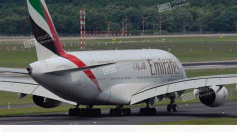 Airbus A380 Of Emirates Airlines Taxiing Stock Video Footage 11604683