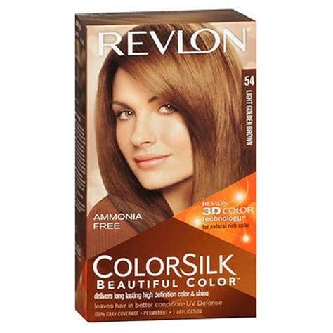 Revlon Colorsilk Hair Color 54 Light Golden Brown 1 Each Pack Of 6